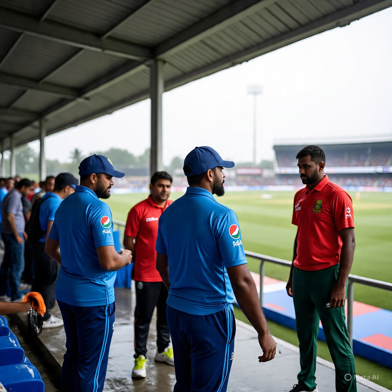 why Pak vs Ban is delayed?
