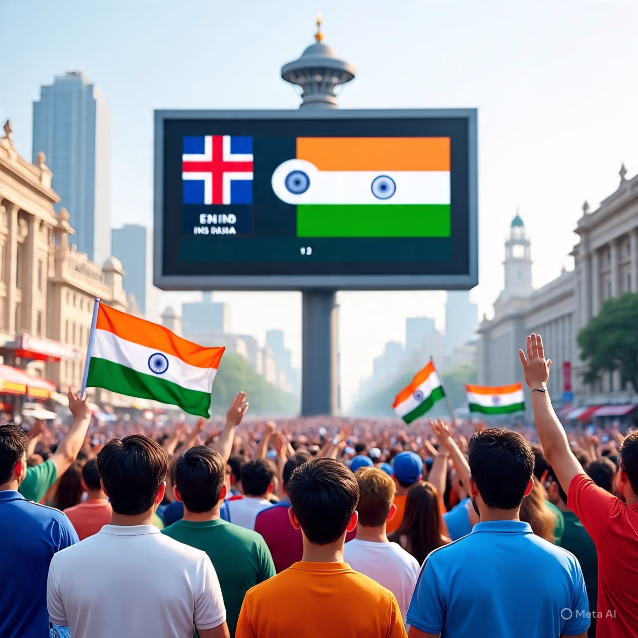 What is score India vs england today match