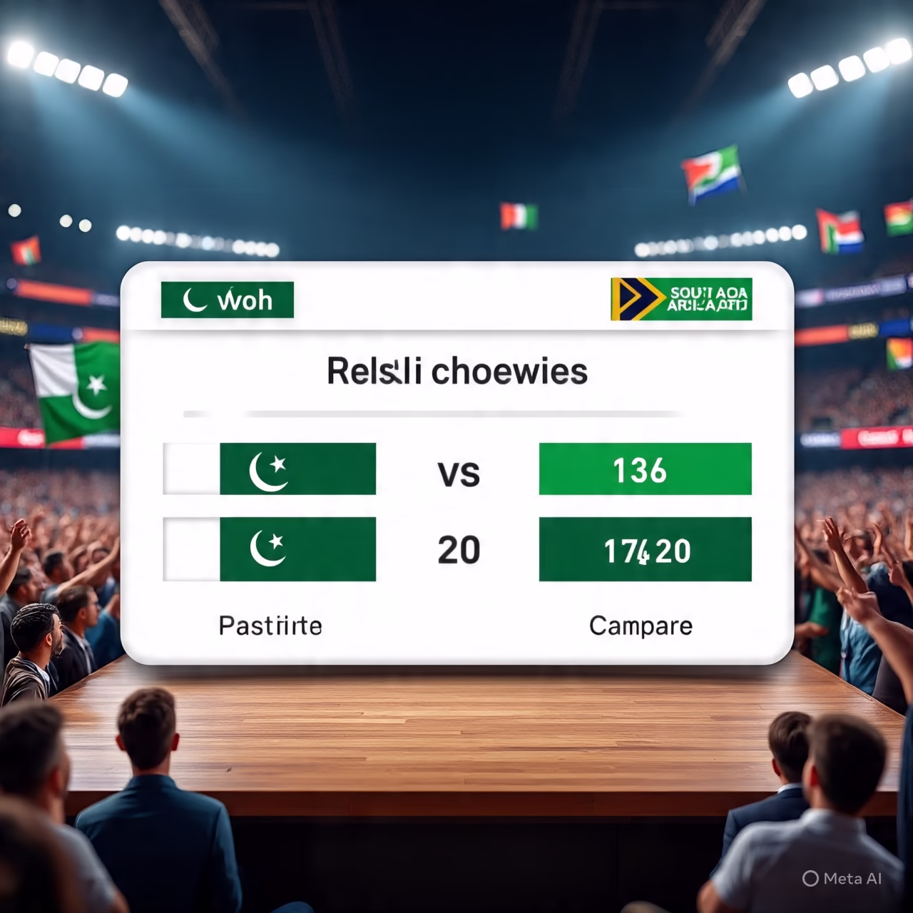 Pak Champion vs SA Champion Scorecard