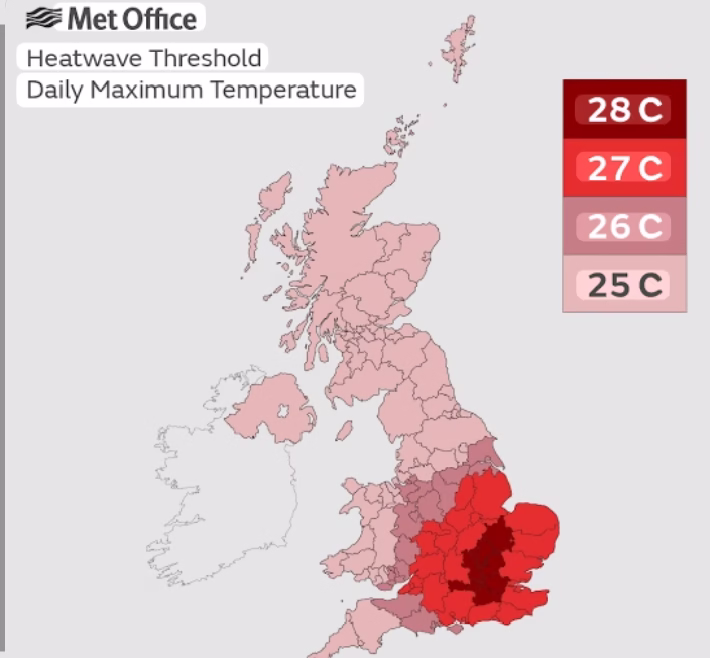 uk august heatwave weather forecast bbc