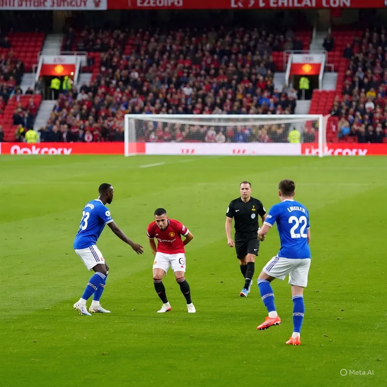 Man United vs Everton Premier League Match with Both Teams