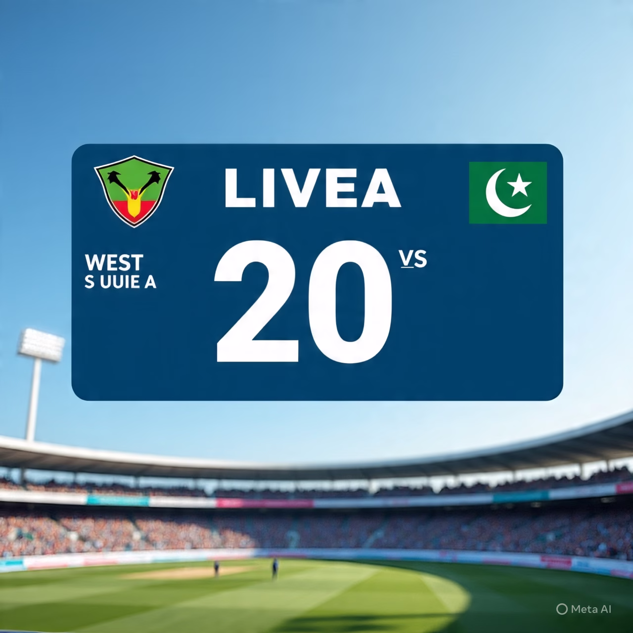 west indies vs pakistan a live score