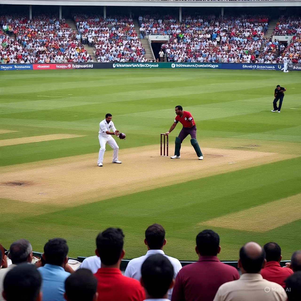 The Test match between Pakistan and West Indies in Bridgetown 1958