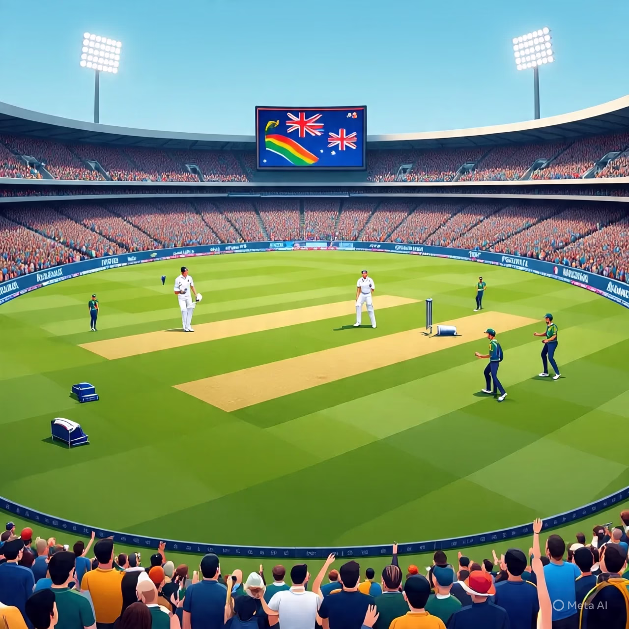 Hereโs whatโs happening right now between Australia vs South Africa: