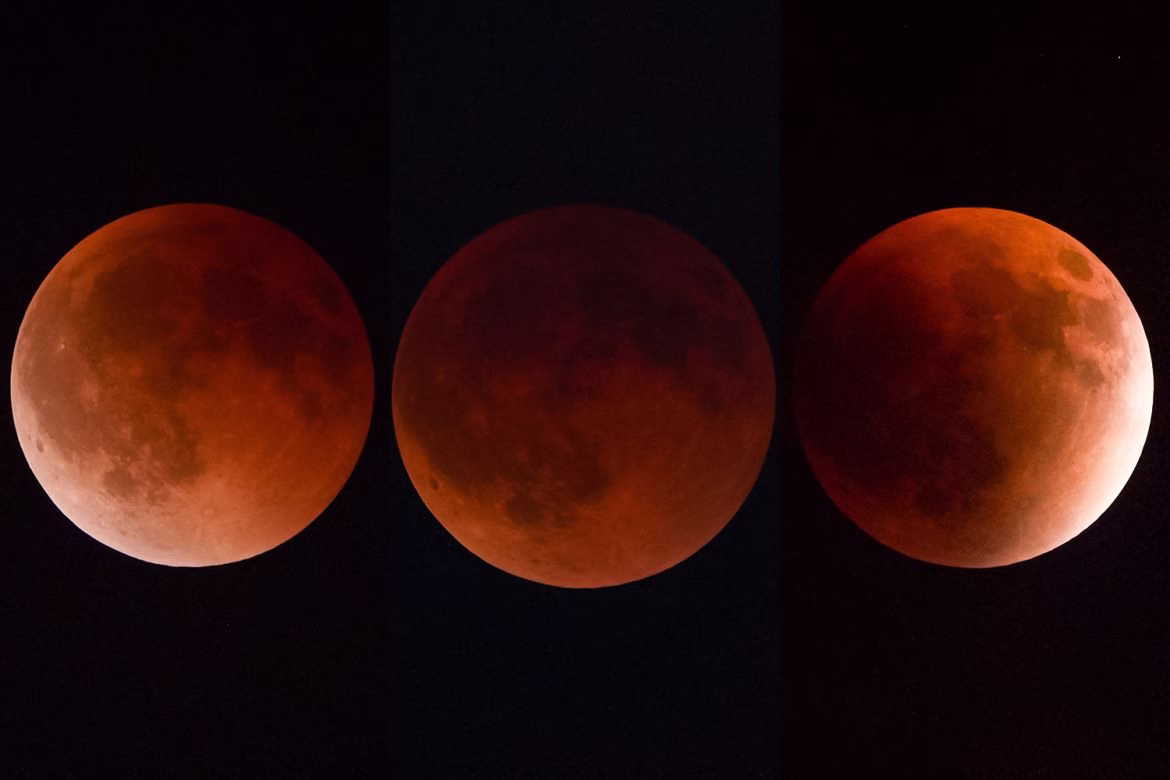 blood moon total lunar eclipse tonight what time
