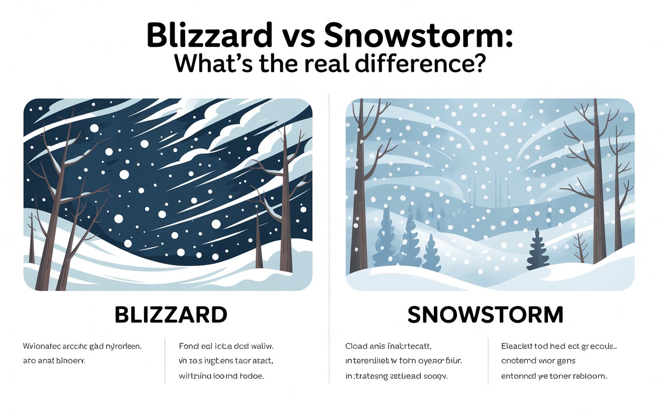 blizzard vs snowstorm