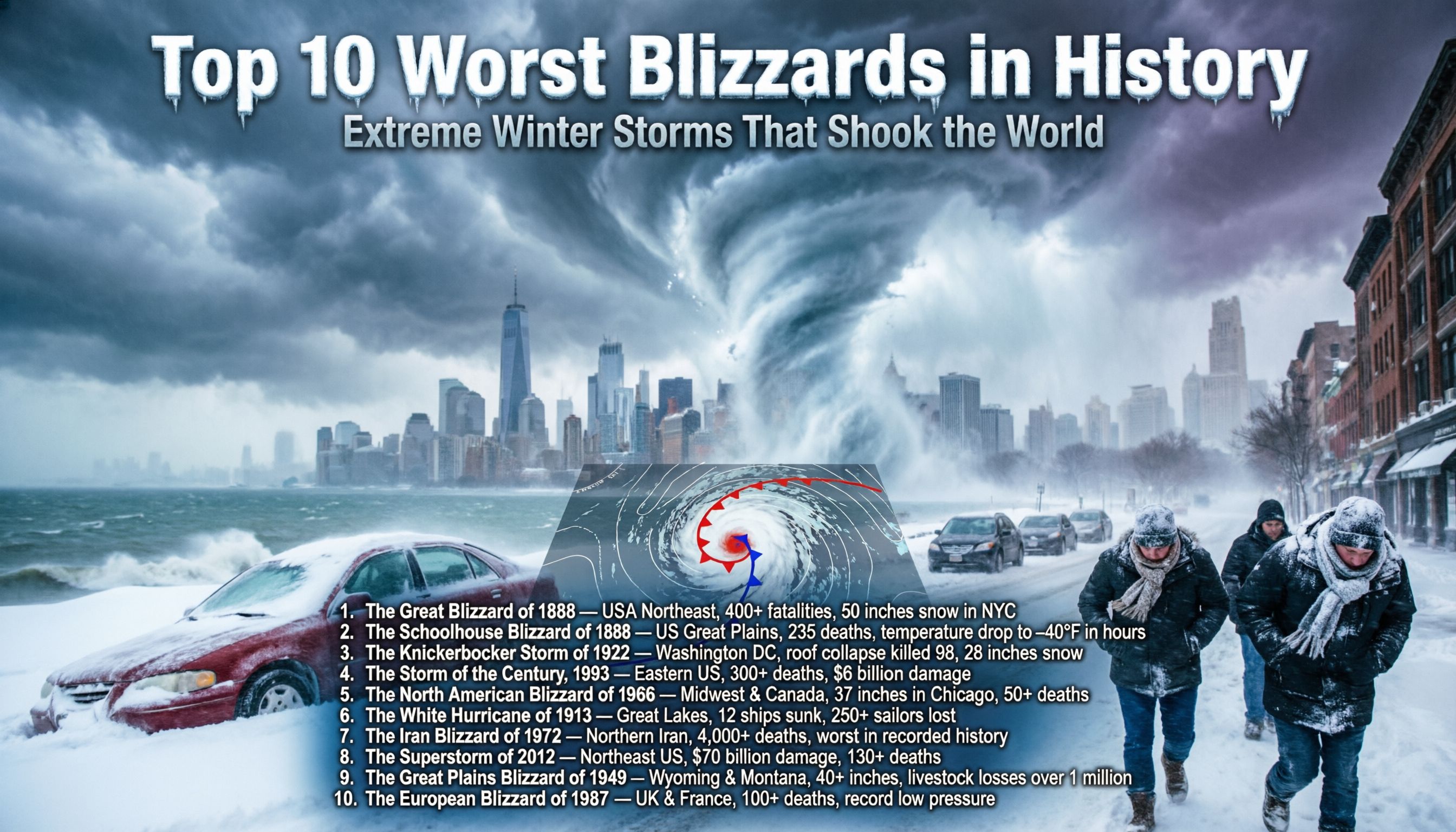 worst blizzards in history