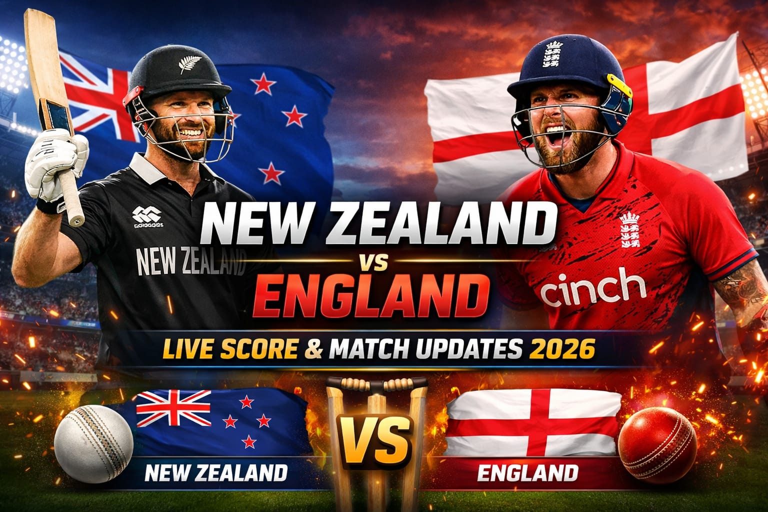 New Zealand vs England live score