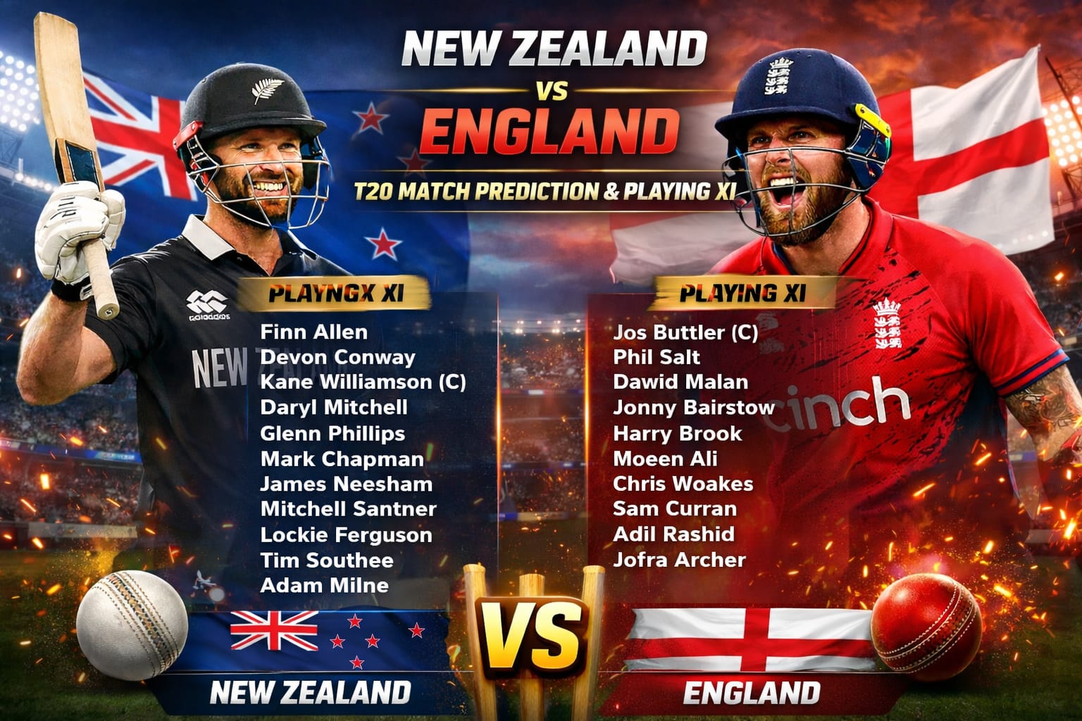 Zealand vs England t20 match