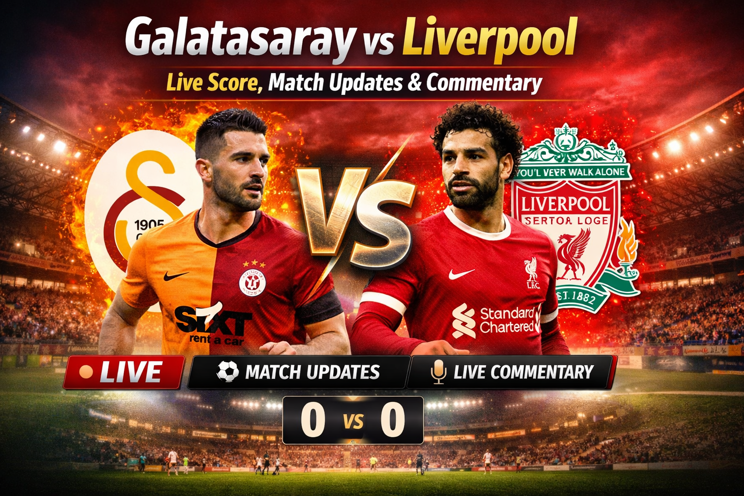 Galatasaray vs Liverpool live match