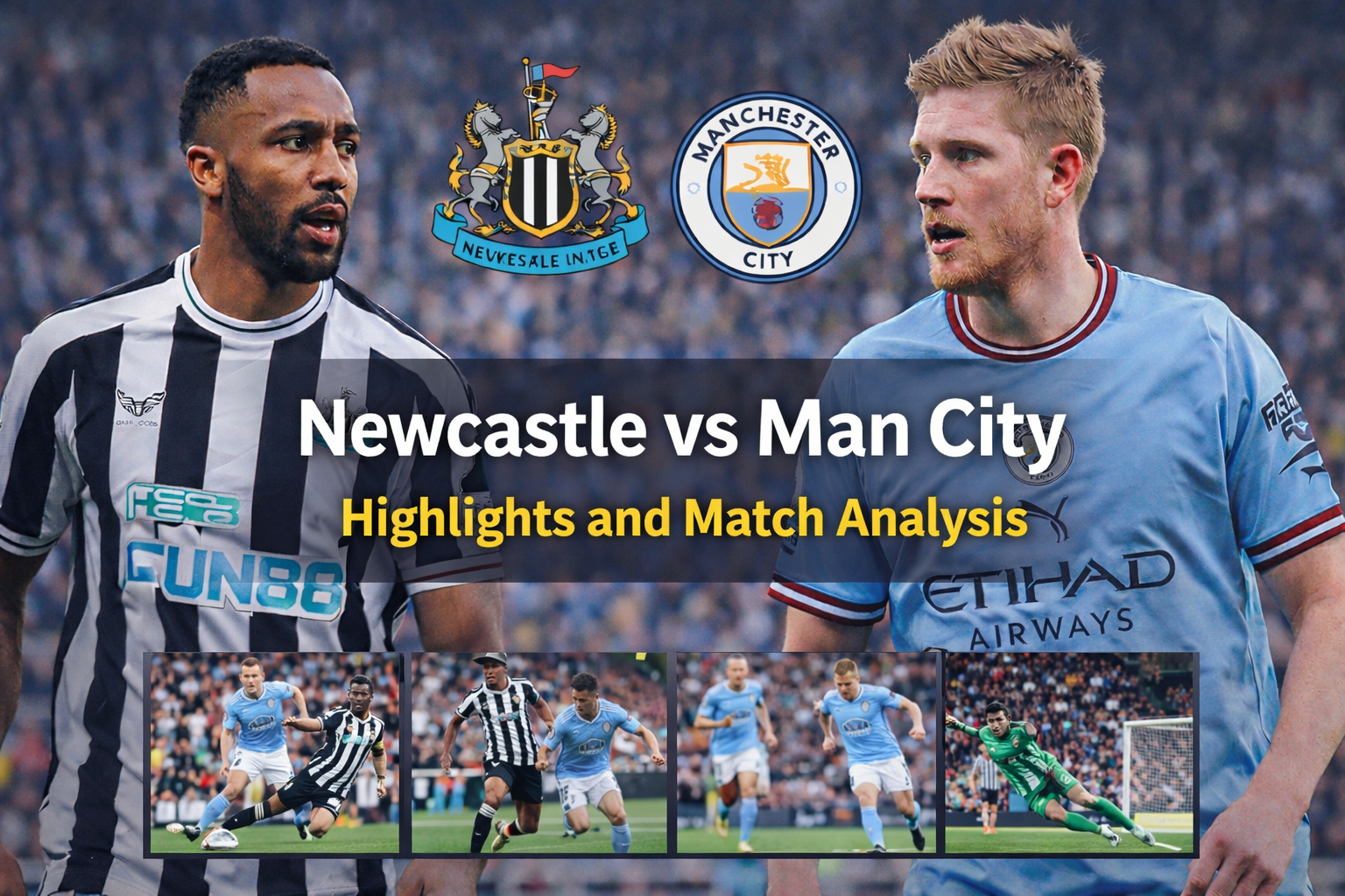 Newcastle vs Man City lineups