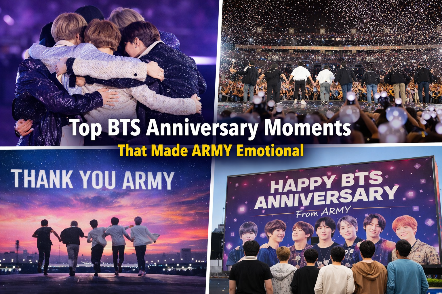 BTS Anniversary Moments &army emotional